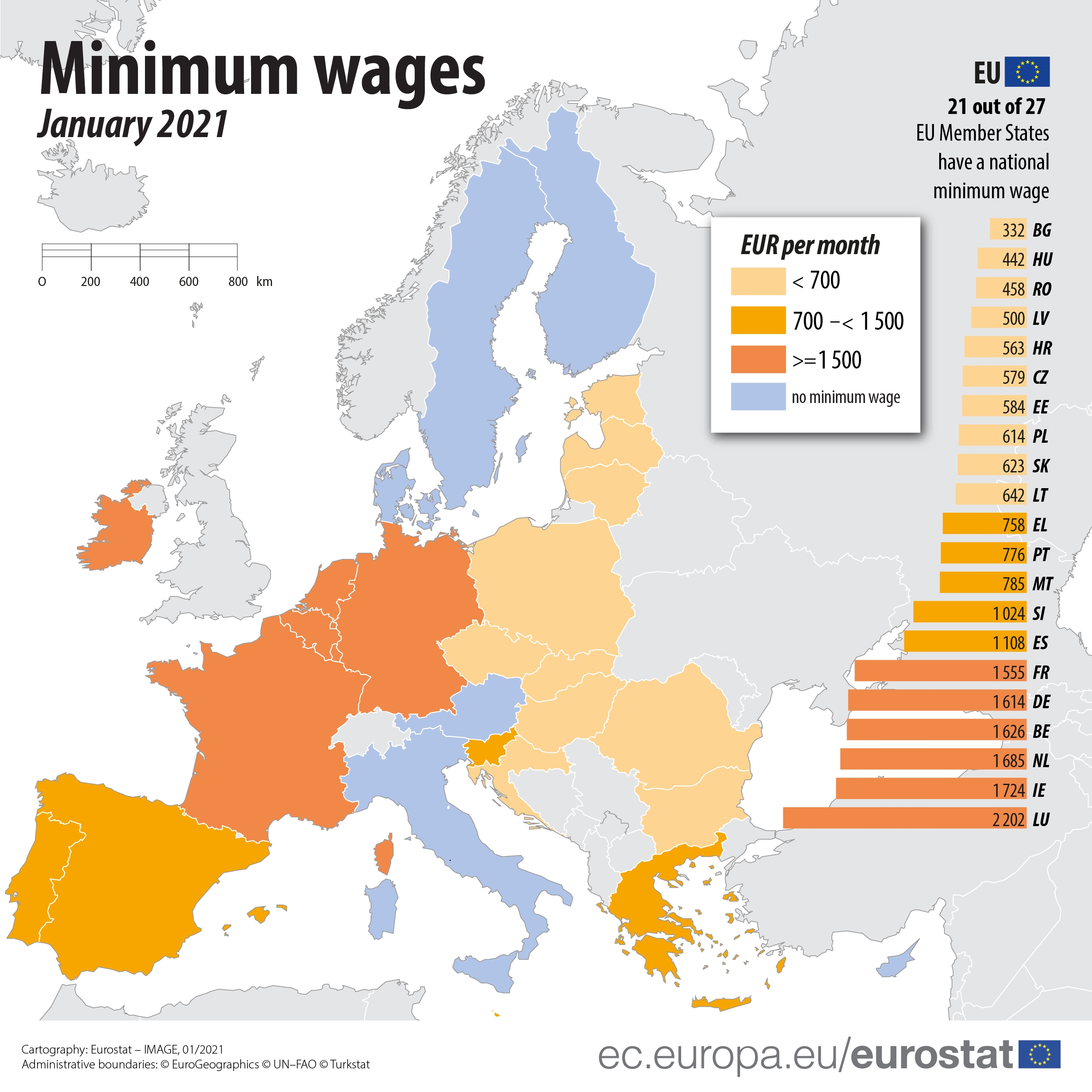Minimální mzda 2021 – kolik berou v Německou, Polsku nebo na Slovensku?
